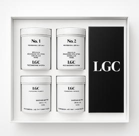 LGC FACE MASSAGE SYSTEM — THE CREAN No 1 + THE CREAN No 2 + MASSAGE BUTTER (Décolleté) x2 | Pro kit